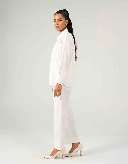 SELF TEXTURED SHIRT WITH LOOPS